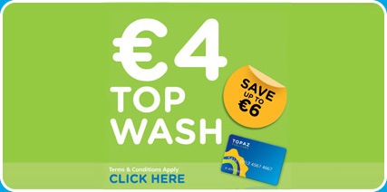 Topaz Fuel Cards - Top wash for 4 euros offer